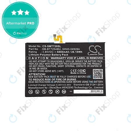 Samsung Galaxy Tab S5E - Akku Batterie EB-BT725ABU 6800mAh HQ