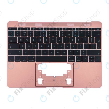 Apple MacBook 12" A1534 (Early 2015 - Mid 2017) - Oberer Rahmen Tastatur + Tastatur UK (Rose Gold)