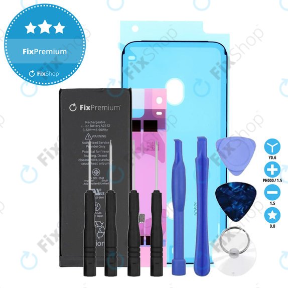 Akku Batterie für iPhone SE (2nd Gen 2020), 1821mAh, Klebemittel (Adhesive), Werkzeuge, FixPremium