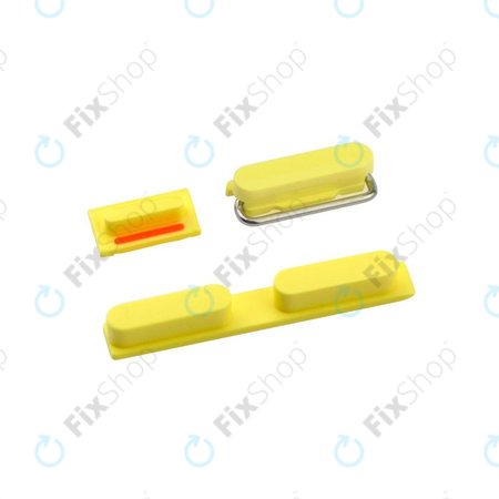 Apple iPhone 5C - Einschalt- Silent Mode und Lautstärke Tasten (Yellow)