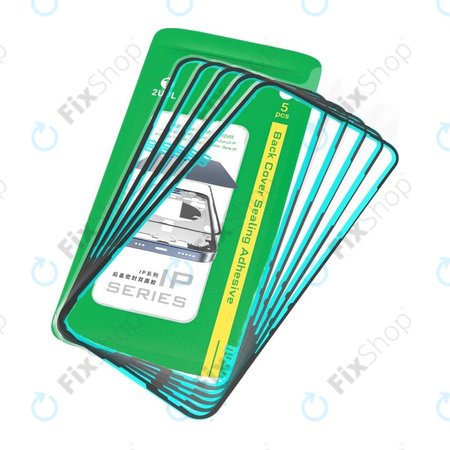 Hintere Glasscheibe Dichtungs-Klebestreifen für iPhone 15 Pro, 2UUL BA15P, (5Stk.)