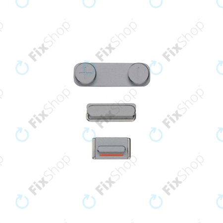 Apple iPhone 5S, SE - Einschalt- Silent Mode und Lautstärke Tasten (Space Gray)