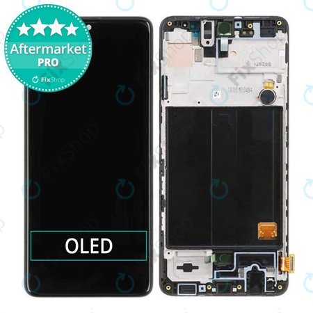 Samsung Galaxy A51 A515F - LCD Display + Touchscreen Front Glas + Rahmen OLED