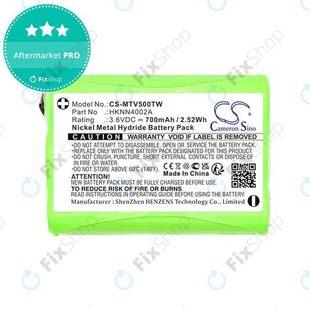 Batterie für Motorola Talkabout T280, T200, T82, T82 Extreme, 700mAh, Ni-MH, 3.6V, HKNN4002A, HQ