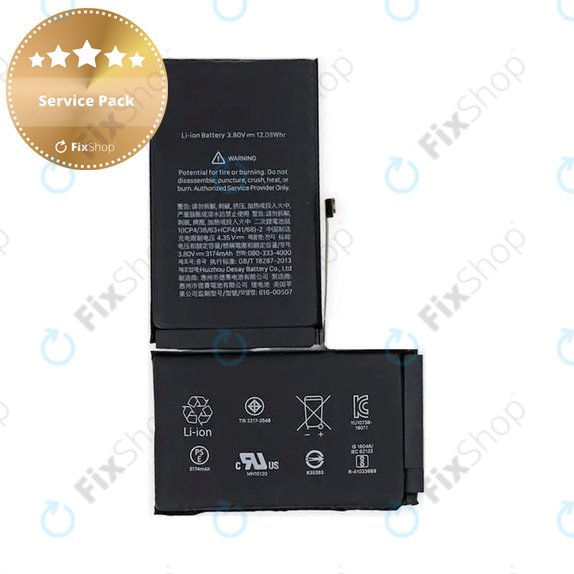Akku Batterie für iPhone XS Max, 3174mAh, Service Pack