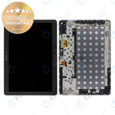 Samsung Galaxy Note Pro 12.2 P905 - LCD Display + Touchscreen Front Glas + Rahmen (Black) - GH97-15509A Genuine Service Pack