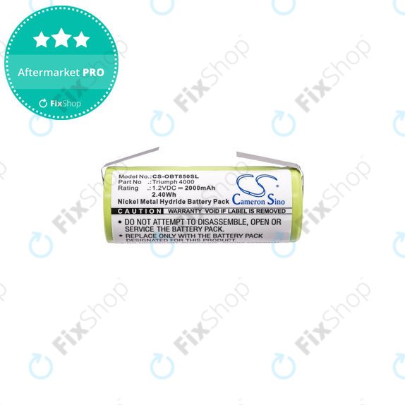 Batterie für Oral-B Triumph 4000, 2000mAh, Ni-MH, 1.2V, 3761, HQ