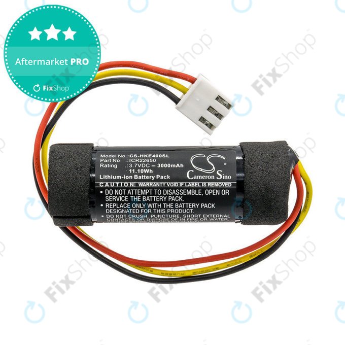 Batterie für Harman/Kardon Onyx Studio 4, 3000mAh, Li-Ion, 3.7V, ICR22650, HQ