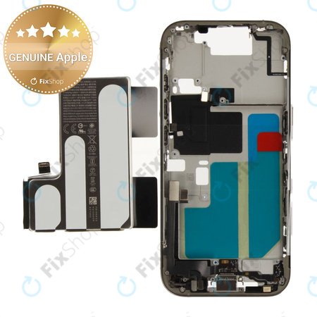 Mittelrahmen mit Batterie für iPhone 16 Pro | Natural Titanium | ZD076-00692 | Genuine Apple