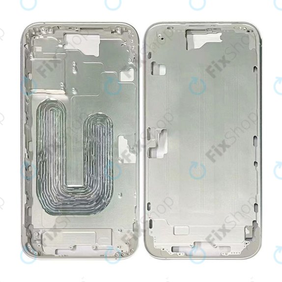 Apple iPhone 16 - Mittelrahmen + Ein-/Ausschalter + Lautstärketasten (White)