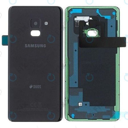 Samsung Galaxy A8 A530F (2018) - Akkudeckel (Black) - GH82-15557A Genuine Service Pack