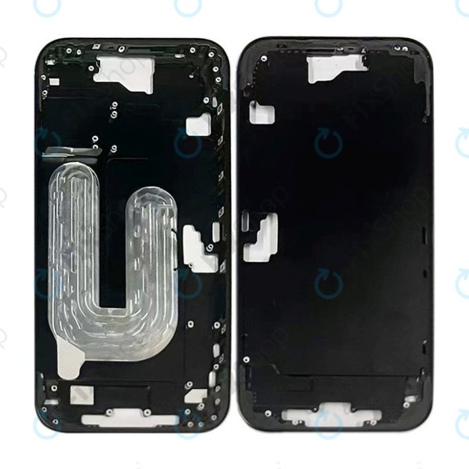 Apple iPhone 16 - Mittelrahmen + Ein-/Ausschalter + Lautstärketasten (Black)