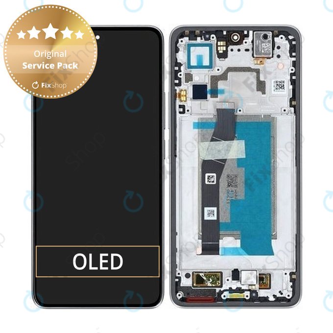 Xiaomi 14T - LCD Display + Touchscreen Front Glas + Rahmen (Titan Gray) - 5600040N12A00 Genuine Service Pack