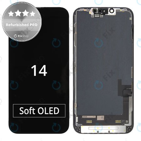 Apple iPhone 14 - LCD Display + Touchscreen Front Glas + Rahmen Refurbished PRO