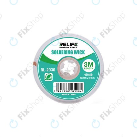 Relife RL-2030 - Leistungsstarker Lötdocht (2mm)