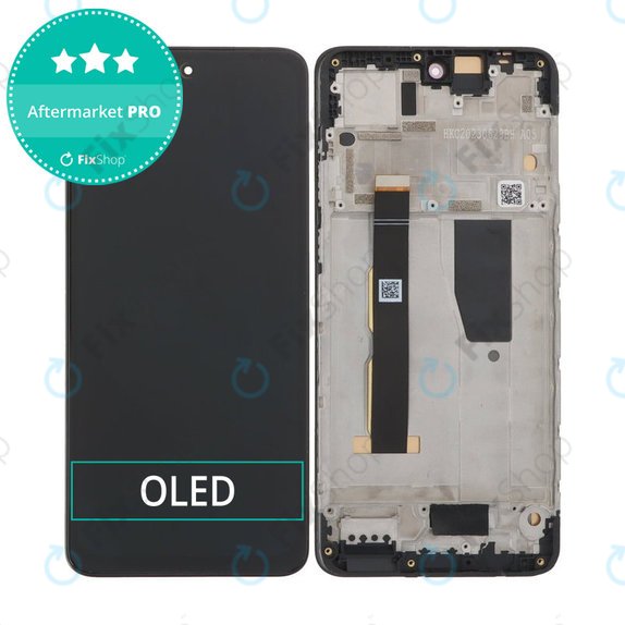Motorola Moto G84 XT2347 - LCD Display + Touchscreen Front Glas + Rahmen (Black) OLED