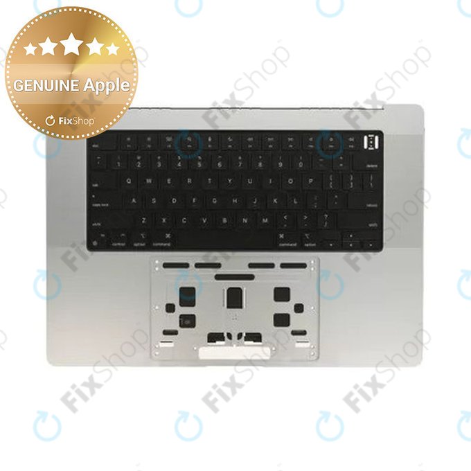 Oberer Tastaturrahmen für MacBook Pro 16" A2780 (2023), mit US-Tastatur und Akku, Silver, 661-32190, Genuine Apple