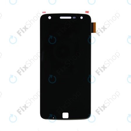 Motorola Moto Z Play XT1635-02 - LCD Display + Touchscreen Front Glas (Black) - 01019104003W Genuine Service Pack