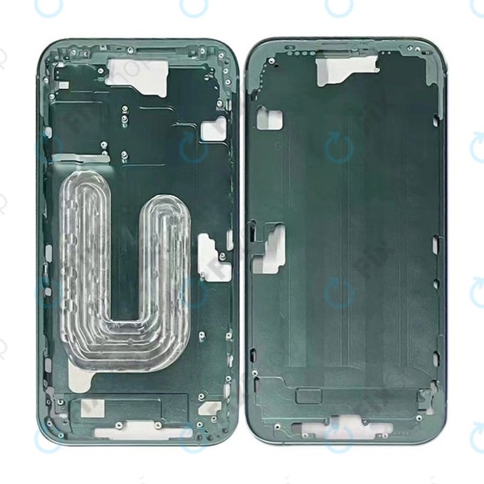 Apple iPhone 16 - Mittelrahmen + Ein-/Ausschalter + Lautstärketasten (Teal)