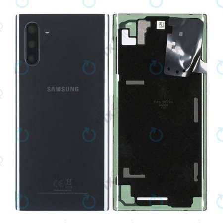 Samsung Galaxy Note 10 - Akkudeckel (Aura Black) - GH82-20528A Genuine Service Pack