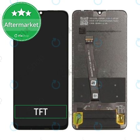 Huawei P30 Lite, P30 Lite (2020) - LCD Display + Touchscreen Front Glas (Black) TFT
