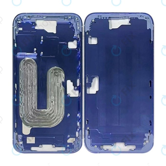 Apple iPhone 16 Plus - Mittelrahmen + Ein-/Ausschalter + Lautstärketasten (Ultramarine)
