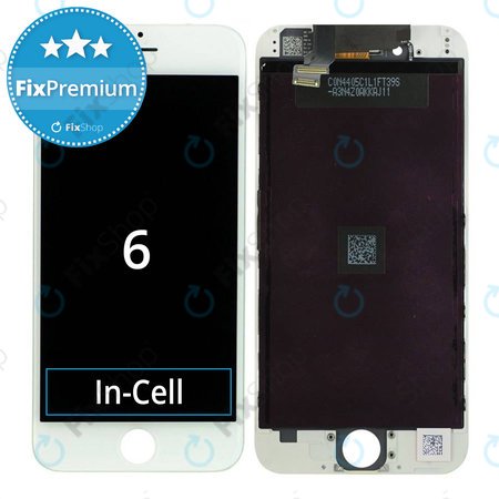 Apple iPhone 6 - LCD Display + Touchscreen Front Glas + Rahmen (White) In-Cell FixPremium