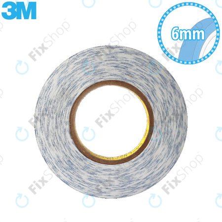 3M - Doppelseitiges Klebeband - 6mm x 50m (Transparent)