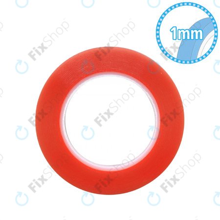 Magic RED Tape - Doppelseitiges Klebeband - 1mm x 25m (Transparent)