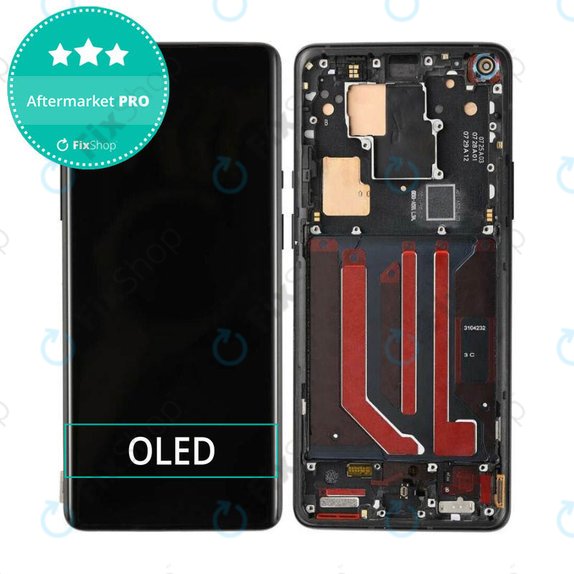 OnePlus 8 Pro - LCD Display + Touchscreen Front Glas + Rahmen (Onyx Black) OLED