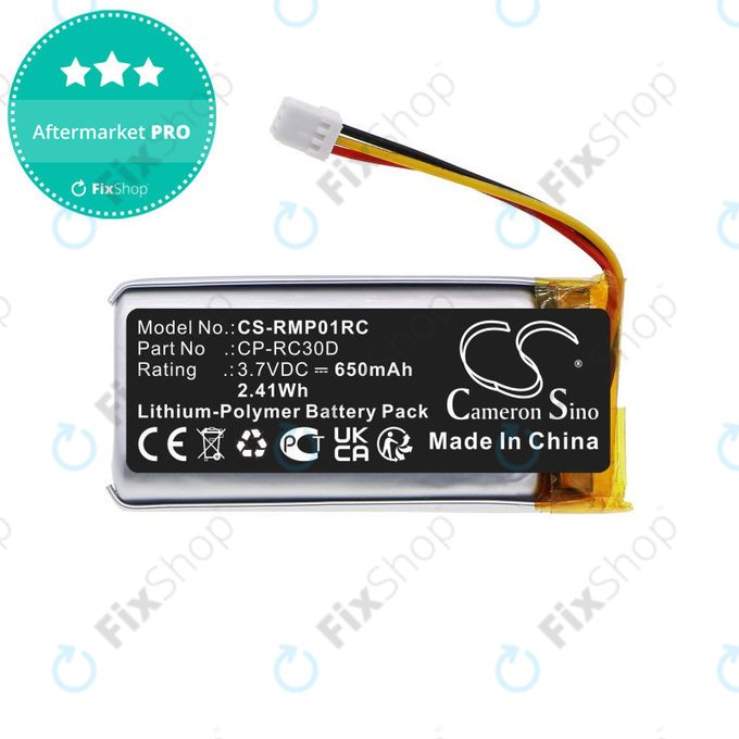 Akku batterie für Razer Naga Pro, Basilisk Ultimate, 650mAh, Li-Pol, 3.7V, CP-RC30D, HQ