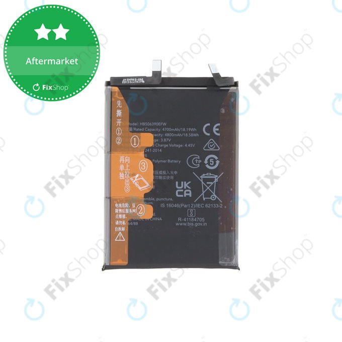 Akku Batterie für Honor 70, 4800mAh, HB506390EFW