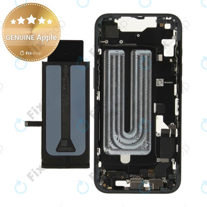 Mittelrahmen mit Batterie für iPhone 16e | Black | ZD076-00697 | Genuine Apple