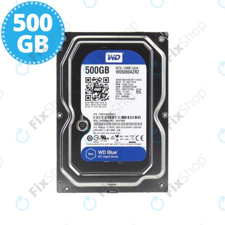 WD Blue - HDD 3.5" 500GB (7200RPM, Cache 64MB, 6GB/s) - WD5000AZRZ