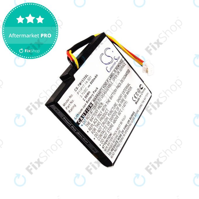Batterie für TomTom, 800mAh, Li-Ion, 3.7V, P11P17-14-S01, HQ