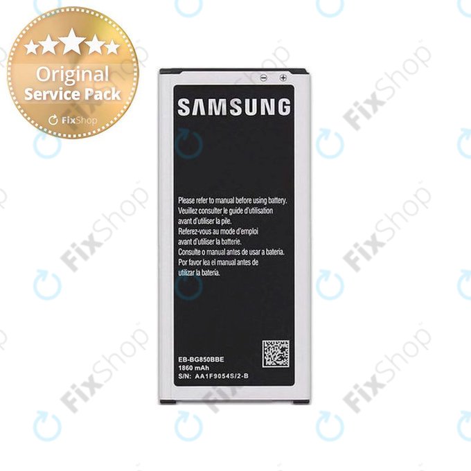 Samsung Galaxy Alpha G850F - Akku Batterie EB-BG850BBE 1860mAh - GH43-04278A Genuine Service Pack