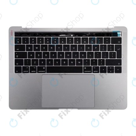 Apple MacBook Pro 13" A1706 (Late 2016 - Mid 2017) - Oberer Rahmen Tastatur + Tastatur UK + Mikrofon + Trackpad + Lautsprecher (Space Gray)