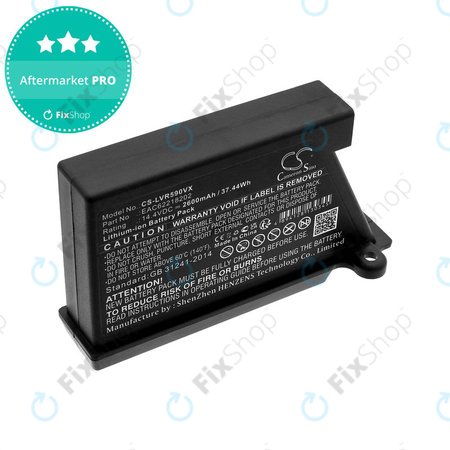 Akku batterie für LG Hombot, LG VR, EAC62218202, Li-ion, 14.4V, 2600mAh, HQ