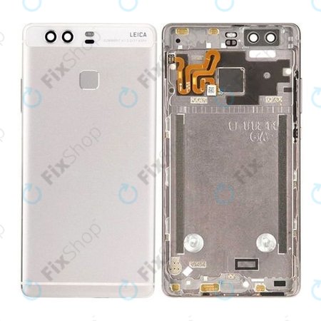Huawei P9 - Akkudeckel + Fingerprint Sensor (Silber) - 02350SQK