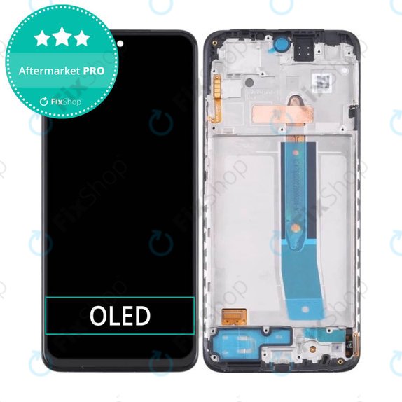 Xiaomi Redmi Note 11, 11S, Poco M4 Pro 4G - LCD Display + Touchscreen Front Glas + Rahmen (Graphite Grey) OLED