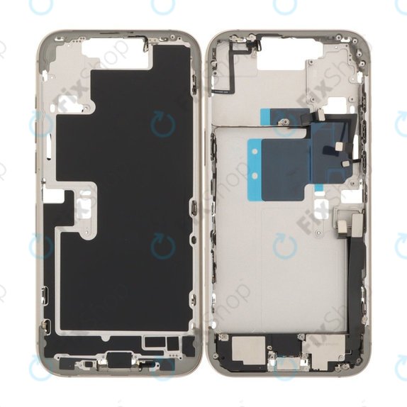 Apple iPhone 16 Pro Max - Mittelrahmen + Power-, Lautstärke- und Kameratasten (Natural Titanium)
