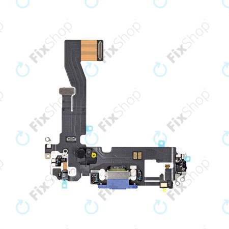 Apple iPhone 12, 12 Pro - Ladestecker Ladebuchse + Flex Kabel (Blue)