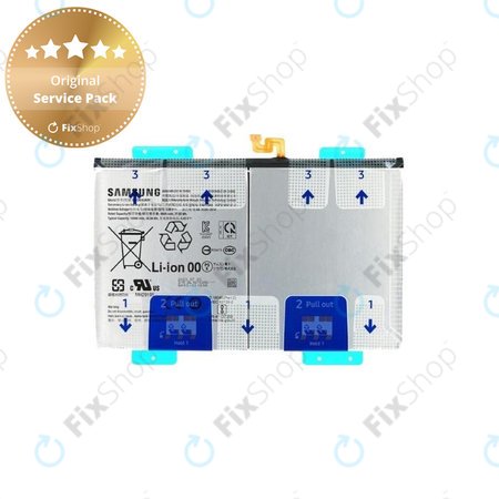 Samsung Galaxy Tab S9 FE+ X610, X616B, Tab S9+ X810, X816B - Akku Batterie EB-BX818ABY 10090mAh - GH82-31907A Genuine Service Pack