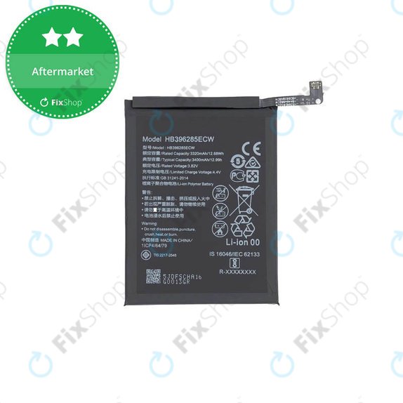 Huawei Honor 10 Lite (HRY-LX1), Huawei P Smart (2019), Huawei Y9 (2019) - Akku Batterie HB396286ECW 3400mAh