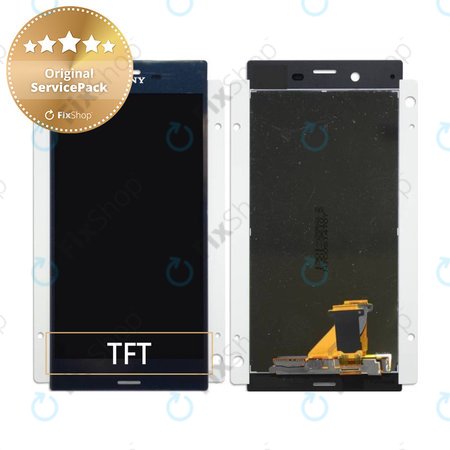 Sony Xperia XZ F8331 - LCD Display + Touchscreen Front Glas (Forest Blue) - 1304-9085 Genuine Service Pack