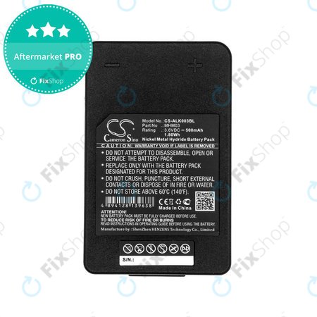 Akku batterie für Autec LK Neo, 500mAh, Ni-MH, 3.6V, MHM03, R0BATT00E11A0, HQ