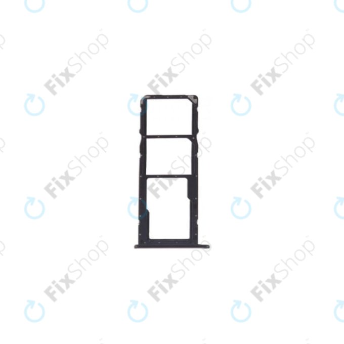 Huawei Y6 (2018) - SIM + SD Steckplatz Slot (Black) - 97070TRA Genuine Service Pack