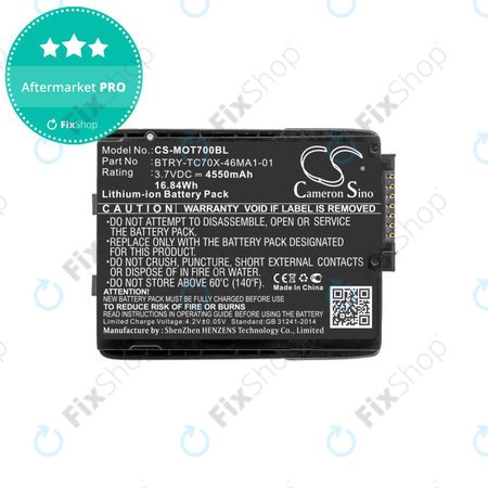 Batterie für Motorola TC70, Motorola TC75, 4550mAh, Li-Ion, 3.7V, 82-171249-01, HQ