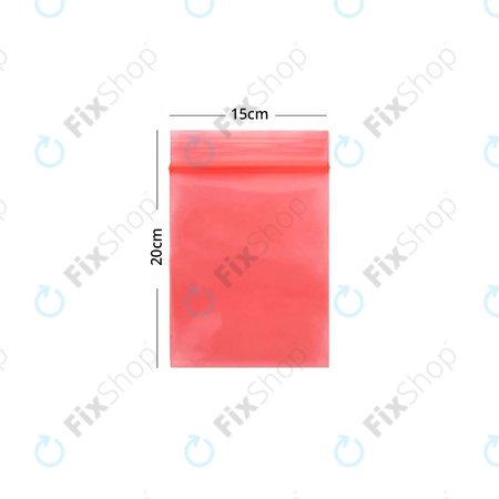 ESD-antistatisch Druckverschlussbeutel (Red) - 15x20cm 100Stk.