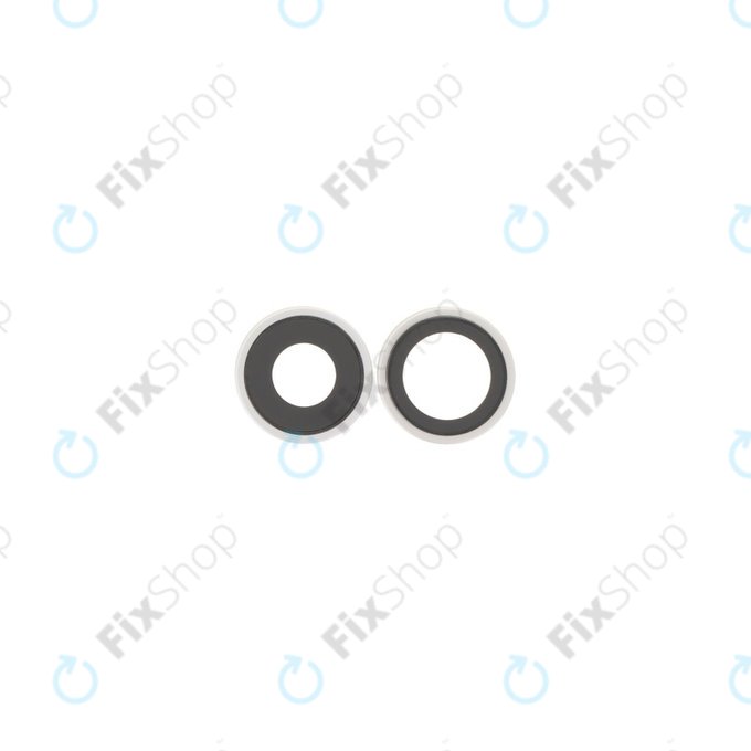 Apple iPhone 17 - Rückfahrkameraglas mit Rahmen (White) - 2Stk.